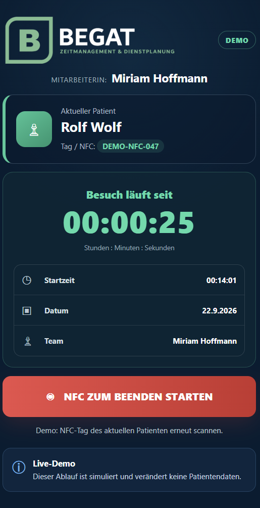 BEGAT mobile Anwendung